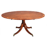 Oval Mahogany and Rosewood Breakfast Table