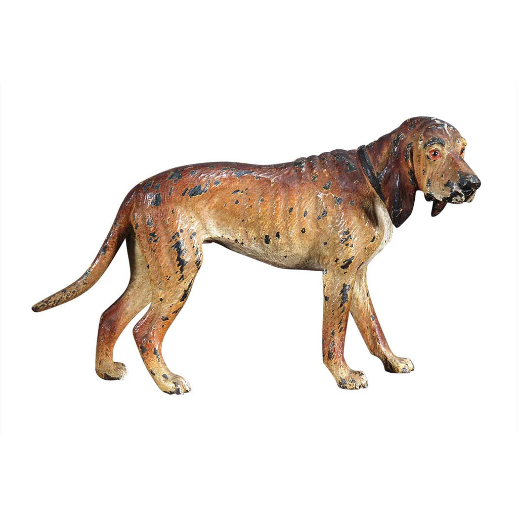 Miniature Bronze Hound Dog