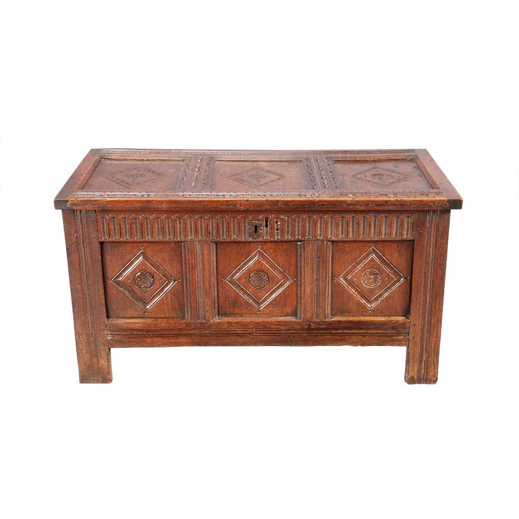 Carved Charles I Coffer