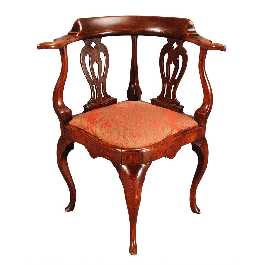 Fruitwood and Elm Corner Chair