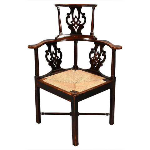 High-Back Provincial Corner Chair