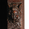 A 17th century oak Flemish guild cupboard. view 2