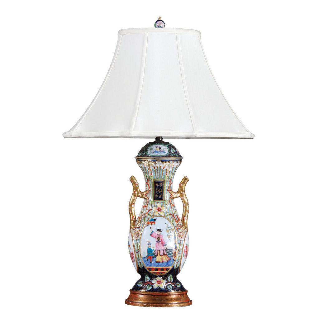 French handled vase with oriental figure Circa 1840. view 1
