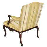 Carved Library Chair on Cabriole Legs