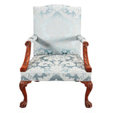 Mahogany Gainsboro Chair on Four Carved Cabriole Legs