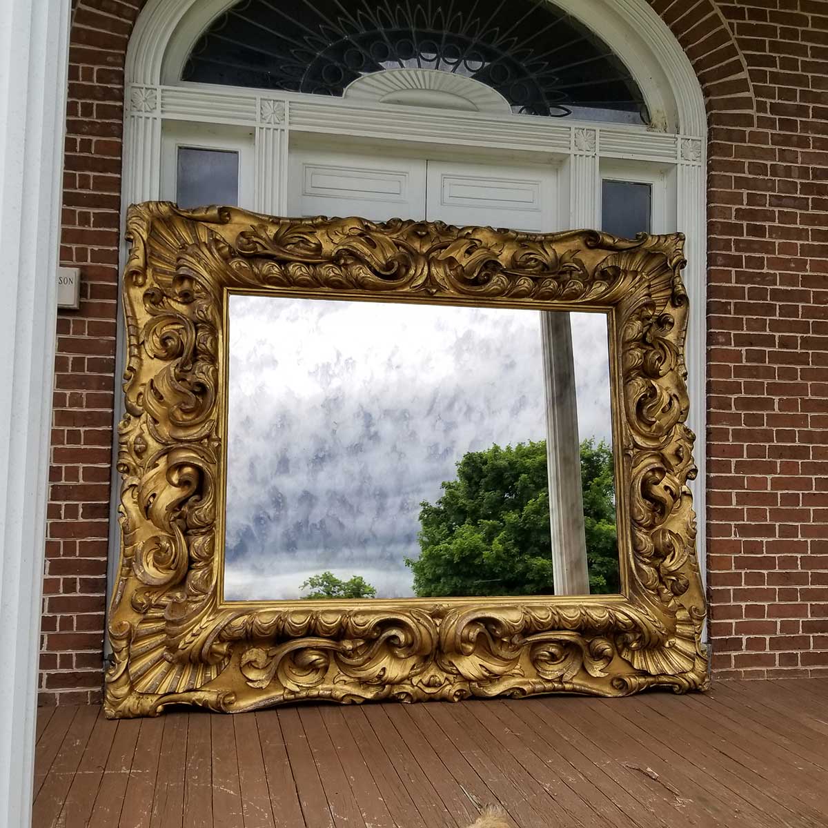 Very Large Italian Gilt Frame Jayne Thompson Antiques Inc.