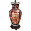 Ribbed Imari Vase Wired as a Lamp