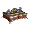 Fine English Rosewood and Brass Regency Period antique Ink Stand. view 1