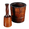 Substantial Lignum Mortar and Pestle