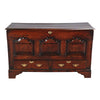 18th Century Oak Mule Chest with Starburst Inlay
