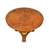 A 19th century antique Regency period pollard oak center table. view 2