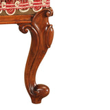 A 19th century walnut ottoman with finely shaped and carved cabriole legs. view 2