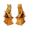 A PAIR OF LARGE ITALIAN FOO DOGS
