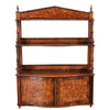 Serpentine-Shaped Parquetry Shelf