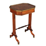 A Regency Period Penwork and Rosewood Table