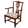Pair of Large Chippendale Armchairs