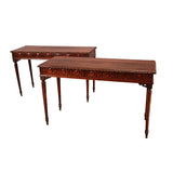 Pair of Fruitwood Console Tables