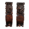 Pair of Carved Upright Lions