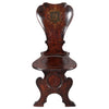 Pair of George II Period Concave Back Hall Chairs
