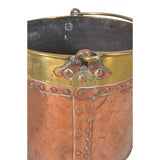 Near Pair of Copper and Brass Buckets