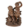 A 19th century French terra cotta statue. view 1