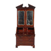 Mahogany Secretary with Broken Arch Pediment