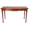 Mahogany Serpentine Serving Table
