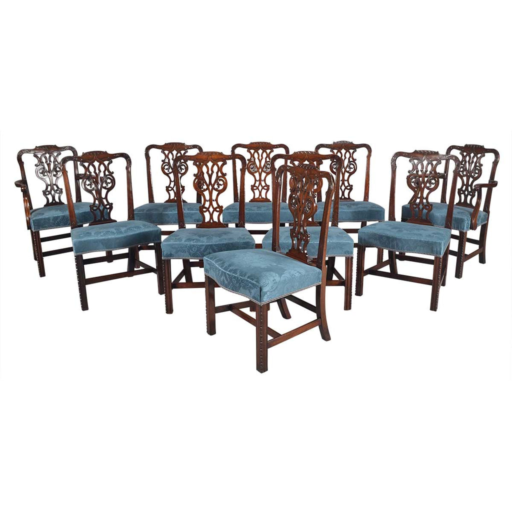 Set of Ten Dining Chairs
