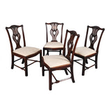 Set of Four Chippendale Period Chairs