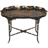 A 19th century English Regency paper machie tray with oriental decoration. view 1