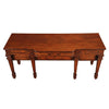 An English mahogany sideboard with strong architectural elements. view 3