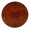 An English mahogany dining table on turned pedestal with four-splay legs. view 3