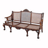 Sofa with Caned Back and Seat