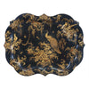 Shaped Tole Tray on Stand