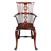 Unusually Tall Comb-Back Windsor Chair in Mahogany