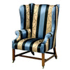 Chippendale period mahogany wing chair.
view 1