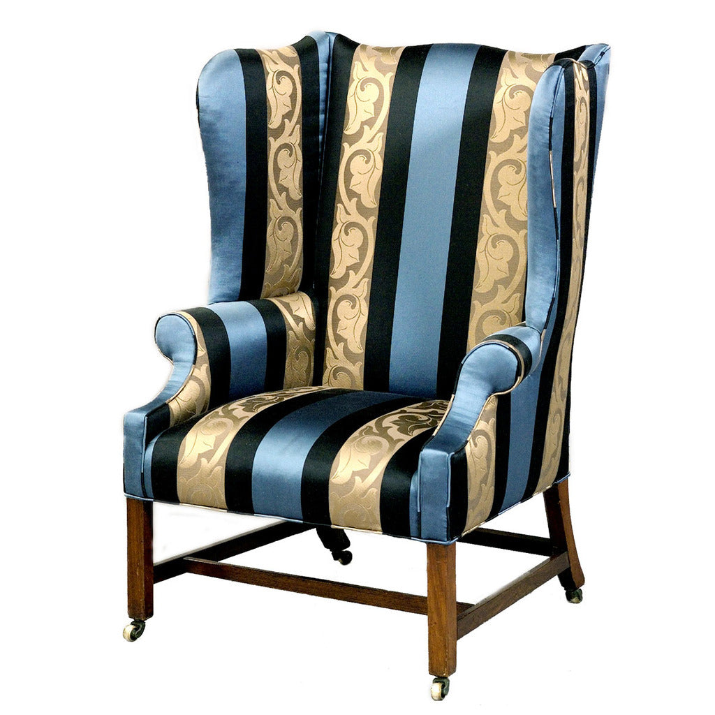 Chippendale period mahogany wing chair.
view 1